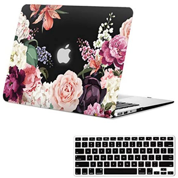 Pink Rose Purple Peony Flower  Hard Shell Case - Picture 2 of 6